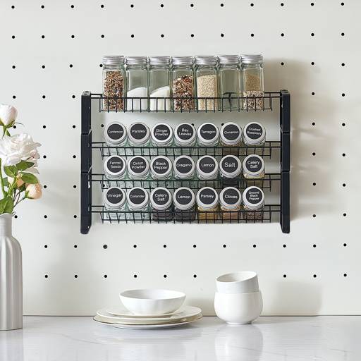 Spice Rack Organizer for Cabinets, 18 x 11 in